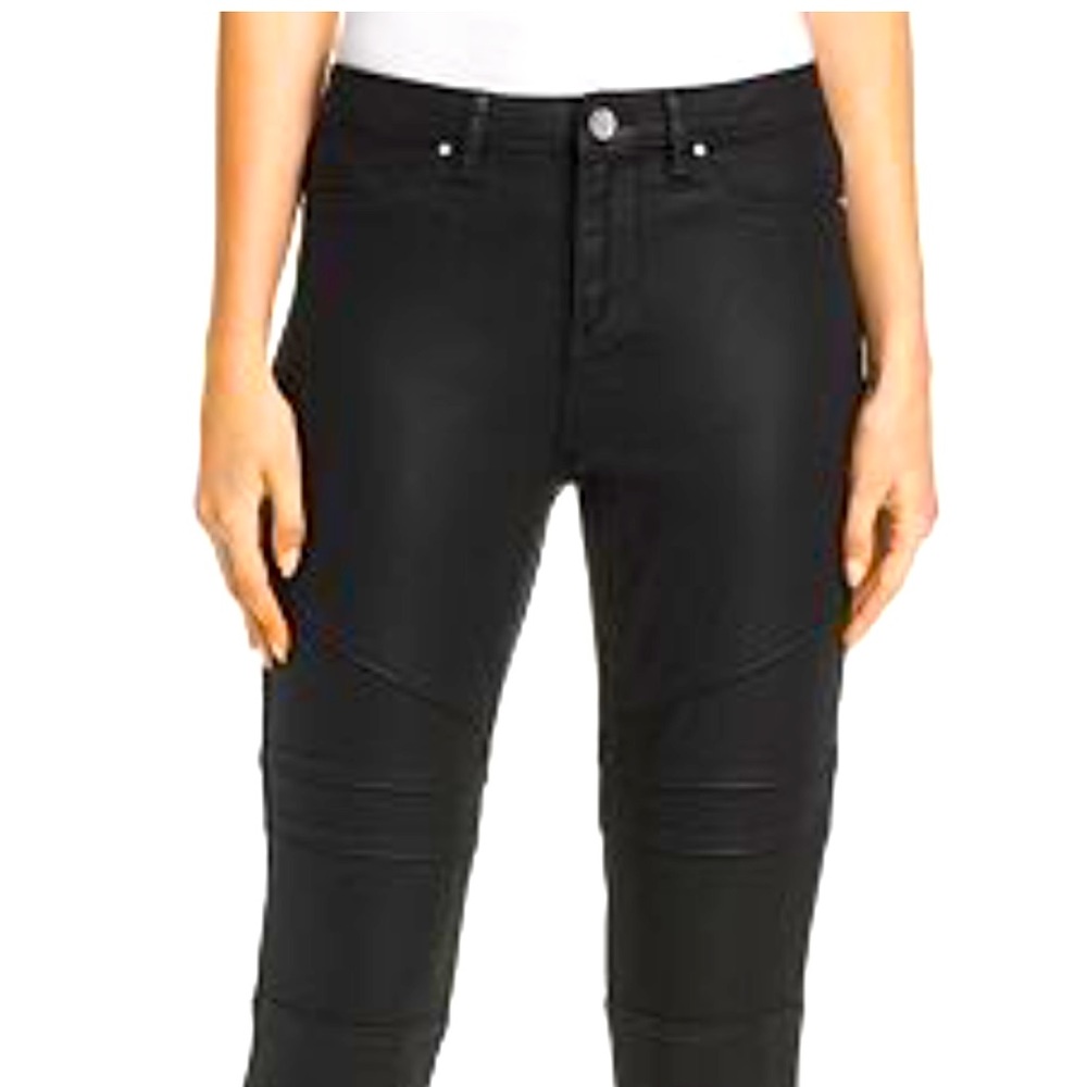 Elie Tahari Black Waxed Azella Jeans. Excellent condition. Size 26